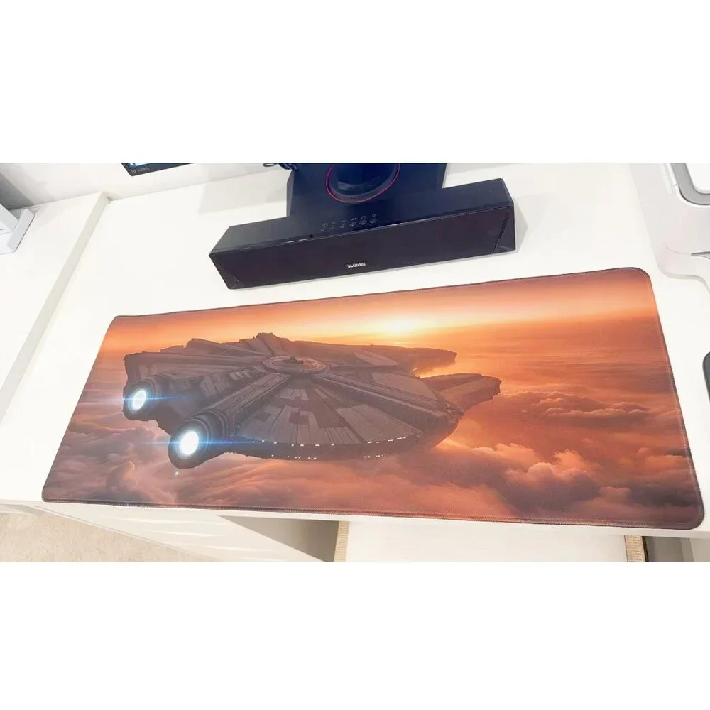 Star Wars Millennium Falcon Large Gaming Mouse Pad Anti-Slip Desk Mat 31x 11.5''